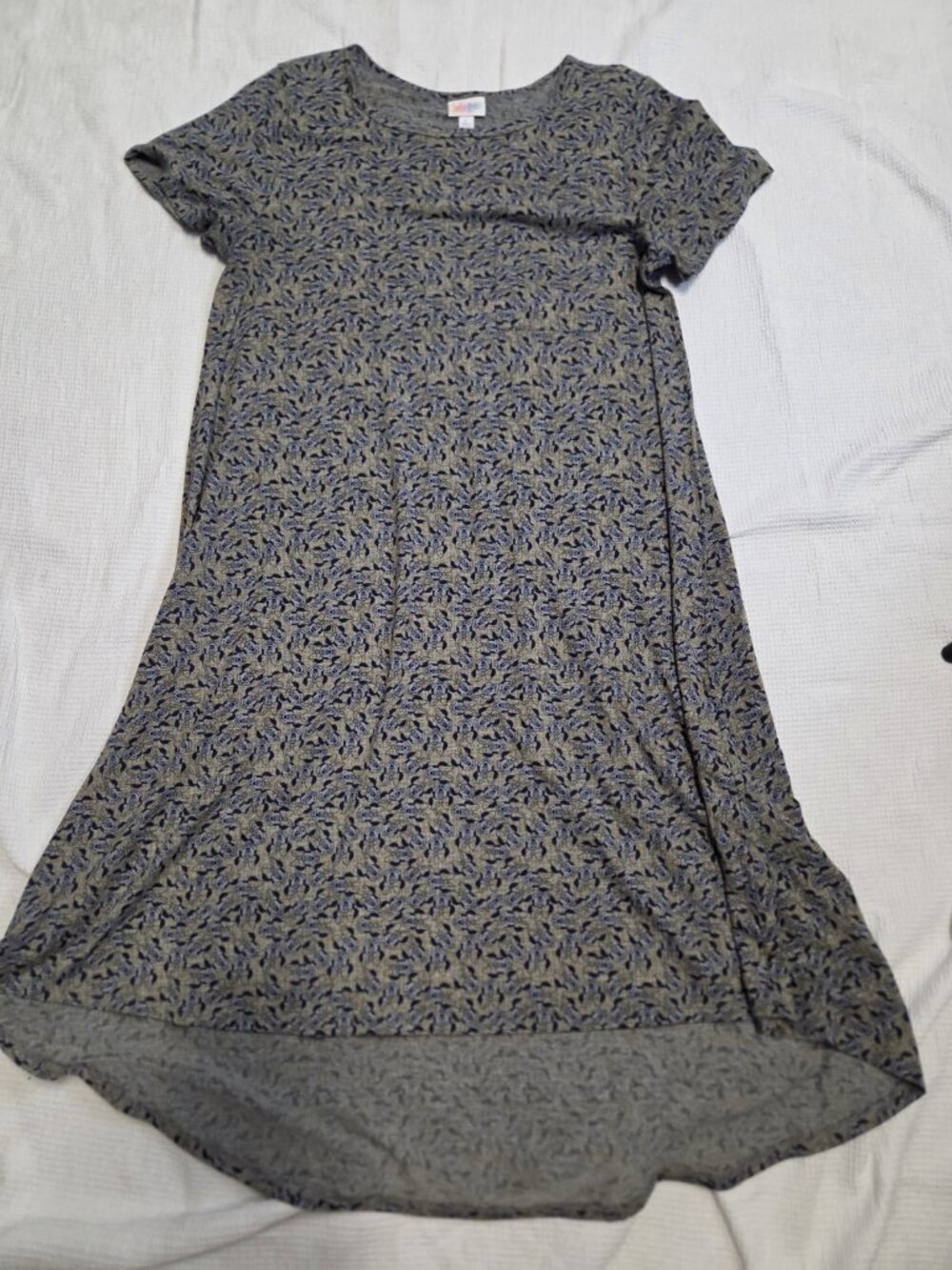 LuLaRoe Carly Dress Disney Minnie Mouse Multicolor Hi Low Dress Women's Large